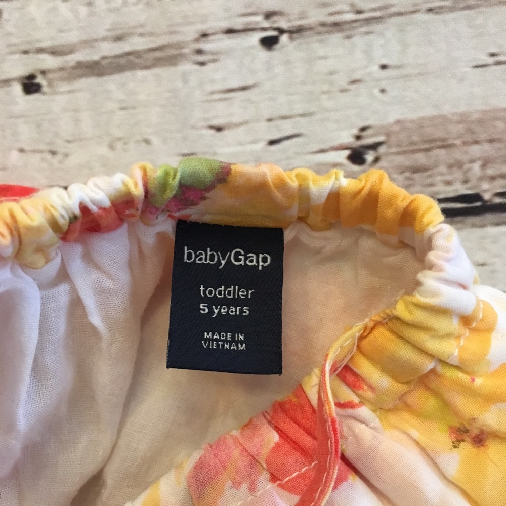 BabyGap Orange and Yellow Lined Dress - Picture 4 of 4
